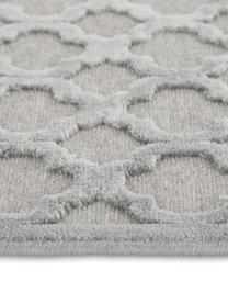 Tapis de couloir en viscose gris Bryon, Gris, larg. 80 x long. 250 cm