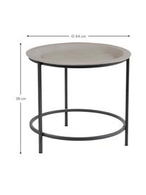 Table d'appoint avec plateau amovible Cizur, Anthracite, gris