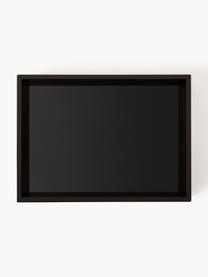 Hochglanz-Tablett Hayley, B 33 cm, Tablett: Mitteldichte Holzfaserpla, Unterseite: Samtbezug, Schwarz, B 33 x T 24 cm