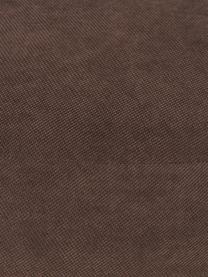 Panca curva Alba, Rivestimento: 97% poliestere, 3% nylon , Struttura: legno massiccio di abete , Piedini: plastica, Tessuto marrone scuro, Larg. 130 x Prof. 62 cm