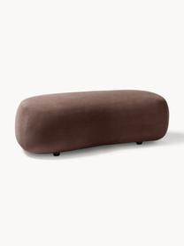 Pouf Alba, Tissu brun foncé, larg. 130 x prof. 62 cm