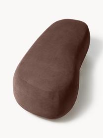 Hocker Alba, Bezug: 97% Polyester, 3% Nylon D, Gestell: Massives Fichtenholz, Bir, Füße: Kunststoff Dieses Produkt, Webstoff Dunkelbraun, B 130 x T 62 cm