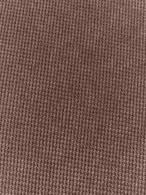 Poef Alba, Bekleding: 97% polyester, 3% nylon M, Frame: massief sparrenhout, berk, Poten: kunststof Dit product is , Geweven stof donkerbruin, B 130 x D 62 cm