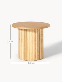Table basse d'appoint en bois Nele, Bois, Ø 60 x haut. 51 cm