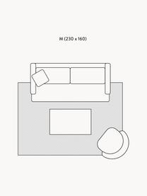 Handgetuft wollen vloerkleed Corin met hoog-laag structuur, Bovenzijde: 58% wol, 42% viscose, Onderzijde: 100% katoen Bij wollen vl, Bruintinten, B 160 x L 230 cm (maat M)