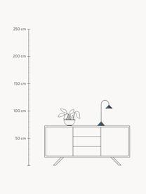 Mobile Outdoor LED-Tischlampe Grasp, dimmbar, Graublau, matt, B 30 x H 47 cm