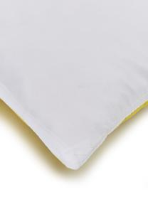 Housse de coussin 40x40 rayures Magdalena, Blanc, jaune, noir