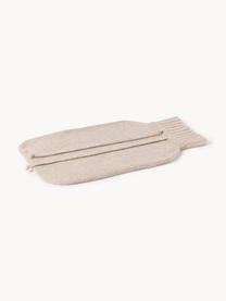 Warmwaterkruik Cashmere, Bekleding: 80% gerecycled kasjmier (, Lichtbeige, B 19 x L 30 cm