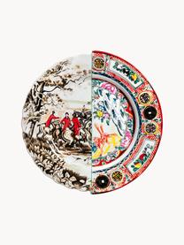 Assiettes plates artisanales Hybrid, 2 pièces, Porcelaine Fine Bone China, Multicolore, Ø 28 cm