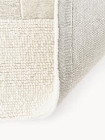 Handgetufteter Hochflor Teppich Titus, 100 % Wolle, RWS-Zertifiziert

Bei Wollteppichen können sich in den ersten Wochen der Nutzung Fasern lösen, dies reduziert sich durch den täglichen Gebrauch und die Flusenbildung geht zurück., Cremeweiß, Beigetöne, B 80 x L 150 cm (Größe XS)