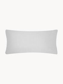 Funda de almohada de algodón Ellie, 45 x 110 cm, Blanco, gris, An 45 x L 110 cm