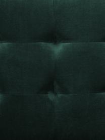 Sedia a poltrona in velluto verde Manhattan, Rivestimento: velluto (poliestere) Il r, Struttura: metallo rivestito, Velluto verde scuro, Larg. 70 x Prof. 72 cm