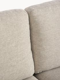 Ecksofa Cucita (3-Sitzer), Bezug: Webstoff (100% Polyester), Gestell: Massives Kiefernholz, Füße: Metall, lackiert Dieses P, Webstoff Hellbeige, B 262 x T 163 cm, Eckteil links