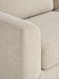 Ecksofa Cucita (3-Sitzer), Bezug: Webstoff (100% Polyester), Gestell: Massives Kiefernholz, Füße: Metall, lackiert Dieses P, Webstoff Hellbeige, B 262 x T 163 cm, Eckteil links