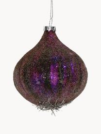 Décoration de sapin de Noël Union, Verre, Prune, Ø 8 x haut. 10 cm