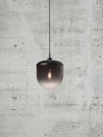 Lampa wisząca ze szkła Magia, Czarny, Ø 25 x W 32 cm