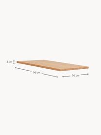 Ansteckplatte Colonsay, 50 x 96 cm, Eichenholz, Eichenholz, B 50 x T 96 cm