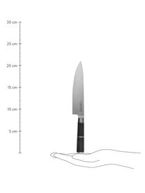 RVS keukenmes Lotus, Mes: edelstaal, Zilverkleurig, zwart, L 21 cm