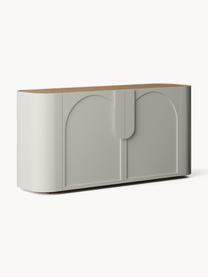 Sideboard Jodie, Gestell: Massives Eschenholz Diese, Hellbeige, Eschenholz, B 160 x H 79 cm