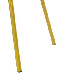 Silla de plático con reposabrazos Claire, Asiento: plástico, Patas: metal con pintura en polv, Amarillo, An 60 x F 54 cm