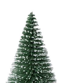 Piezas decorativas pinos Tarvo, 2 uds., Plástico, Verde, blanco, Ø 9 x Al 22 cm