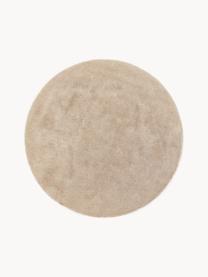 Tapis rond épais et moelleux Leighton, Beige, Ø 200 cm (taille L)