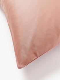 Obliečka na vankúš z bavlneného saténu Comfort, Staroružová, Š 40 x D 80 cm