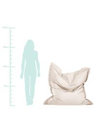 Zewnętrzna poduszka do siedzenia Meadow, Tapicerka: 75% bawełna, 25% polieste, Kremowy, S 130 x W 160 cm