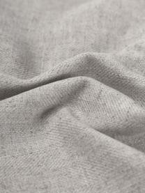 Kissenhülle Colette mit Rüschen, 60% Polyester, 25% Baumwolle, 15% Leinen, Grau, B 30 x L 50 cm