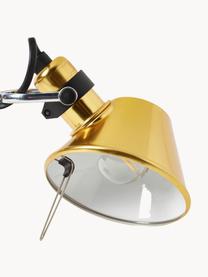 Lampa biurkowa Tolomeo Micro, Stelaż: aluminium powlekane, Odcienie złotego, S 43 x W 37 cm