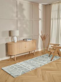 Hochflor-Läufer Cera, Flor: 100% Polypropylen, Grau, Cremeweiss, B 80 x L 250 cm