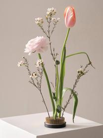 Riccio per fiori Fiore, Ø 8 cm, Nero, ottone, Ø 8 x Alt. 3 cm