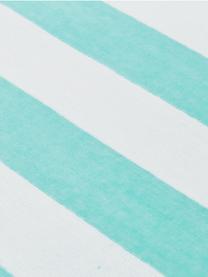 Gestreepte strandlaken Mare met franjes, 100% katoen
Lichte kwaliteit 380 g/m², Turquoise, wit, B 80 x L 160 cm