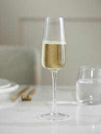 Flute champagne in vetro soffiato Ellery 4 pz, Vetro, Trasparente, Ø 7 x Alt. 23 cm, 230 ml