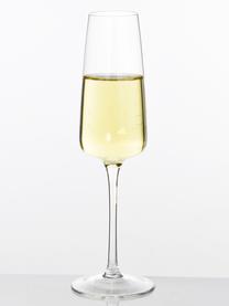 Flûtes à champagne soufflée bouche Ellery, 4 pièces, Verre, Transparent, Ø 7 x haut. 23 cm, 230 ml