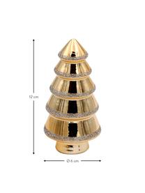 Dekoračný stromček Tanja, Keramika, Odtiene zlatej, Ø 6 x V 12 cm