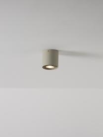 Deckenspot Roda, Metall, pulverbeschichtet, Hellbeige, Ø 10 x H 10 cm