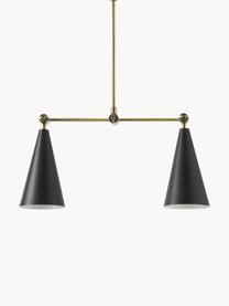 Lámpara de techo orientable Aubrey, Metal recubierto, Dorado, negro, An 81 x Al 113 cm