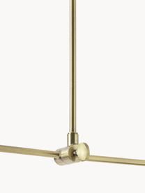 Verstelbare hanglamp Aubrey, Gecoat metaal, Goudkleurig, zwart, B 81 cm