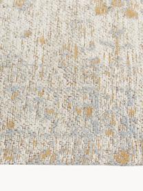 Handgeweven chenille loper Loire, Onderzijde: 100% katoen, Beigetinten, B 80 x L 300 cm