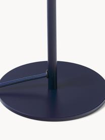 Lámpara de mesa Matilda, Pantalla: metal con pintura en polv, Cable: cubierto en tela, Azul oscuro, Ø 29 x Al 45 cm