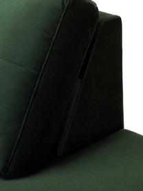 Fluwelen chaise longue Alva in groen met beukenhout-poten, Bekleding: fluweel (hoogwaardig poly, Frame: massief grenenhout, Poten: massief gebeitst beukenho, Olijfkleurig, B 193 x D 94 cm