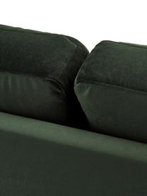 Fluwelen chaise longue Alva in groen met beukenhout-poten, Bekleding: fluweel (hoogwaardig poly, Frame: massief grenenhout, Poten: massief gebeitst beukenho, Olijfkleurig, B 193 x D 94 cm