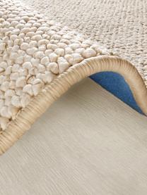 Alfombra de tejido de bolitas Lyon, Parte superior: polipropileno, Reverso: forro polar, Crema jaspeado, An 140 x L 200 cm (Tamaño S)