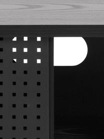 TV-Konsole Angus, Korpus: Mitteldichte Holzfaserpla, Füße: Metall, pulverbeschichtet, Holz, schwarz lackiert, B 140 x H 45 cm