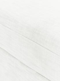 Modulo centrale con rivestimento sfoderabile Russell, Rivestimento: 100% cotone Con 50.000 ci, Struttura: legno di pino massiccio c, Gambe: plastica, Tessuto bianco latte, Larg. 103 x Prof. 103 cm