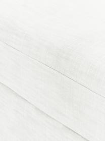 Moduł środkowy Russell, Tapicerka: 100% bawełna Dzięki tkani, Stelaż: lite drewno sosnowe, skle, Nogi: tworzywo sztuczne Ten pro, Tkanina w odcieniu złamanej bieli, S 103 x G 103 cm