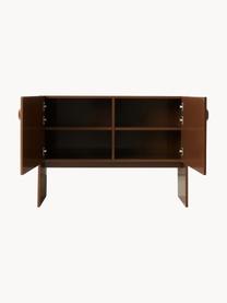 Sideboard Space, Mitteldichte Holzfaserplatte (MDF), Dunkelbraun, B 108 x H 80 cm