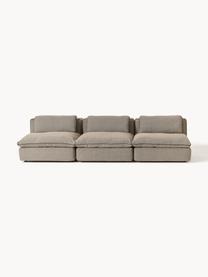 Modulares Sofa Felix (3-Sitzer), Bezug: 100 % Polyester Der strap, Gestell: Massives Kiefern- und Fic, Webstoff Greige, B 300 x T 110 cm