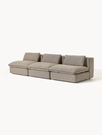 Modulares Sofa Felix (3-Sitzer), Bezug: 100 % Polyester Der strap, Gestell: Massives Kiefern- und Fic, Webstoff Greige, B 300 x T 110 cm